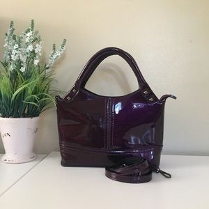 Small Glossy Purple Bag . New, no tags